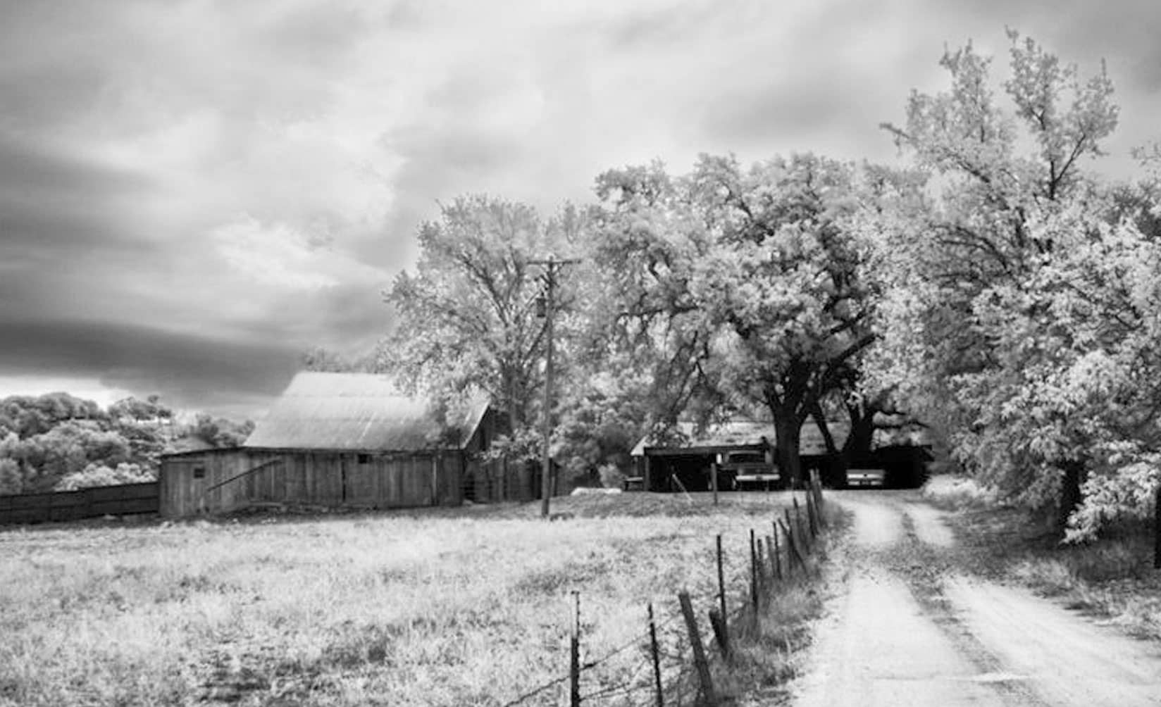 An old farmhouse at Booker Vineyard