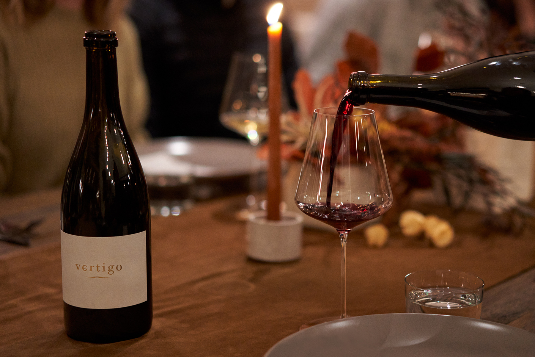 wine paired dinner at Booker