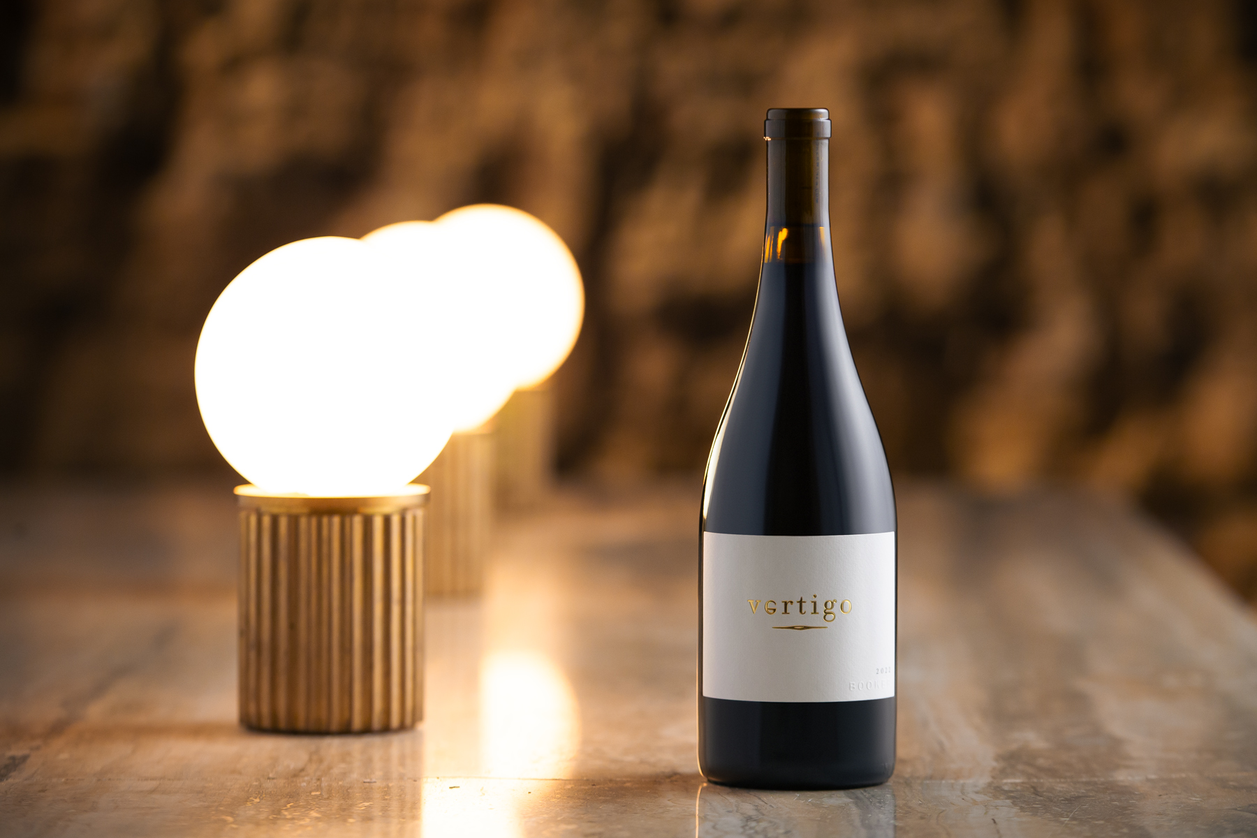 bottle of vertigo wine